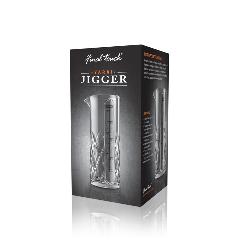 Final Touch Yarai Jigger - Precision Cocktail Mixing Tool with