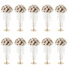 NUPTIO Gold Vases for Centerpieces Wedding - 10 Pcs 21.7in