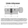 2x Knob Cylinder 80 mm KD 40/40 Simultaneous Locking (with