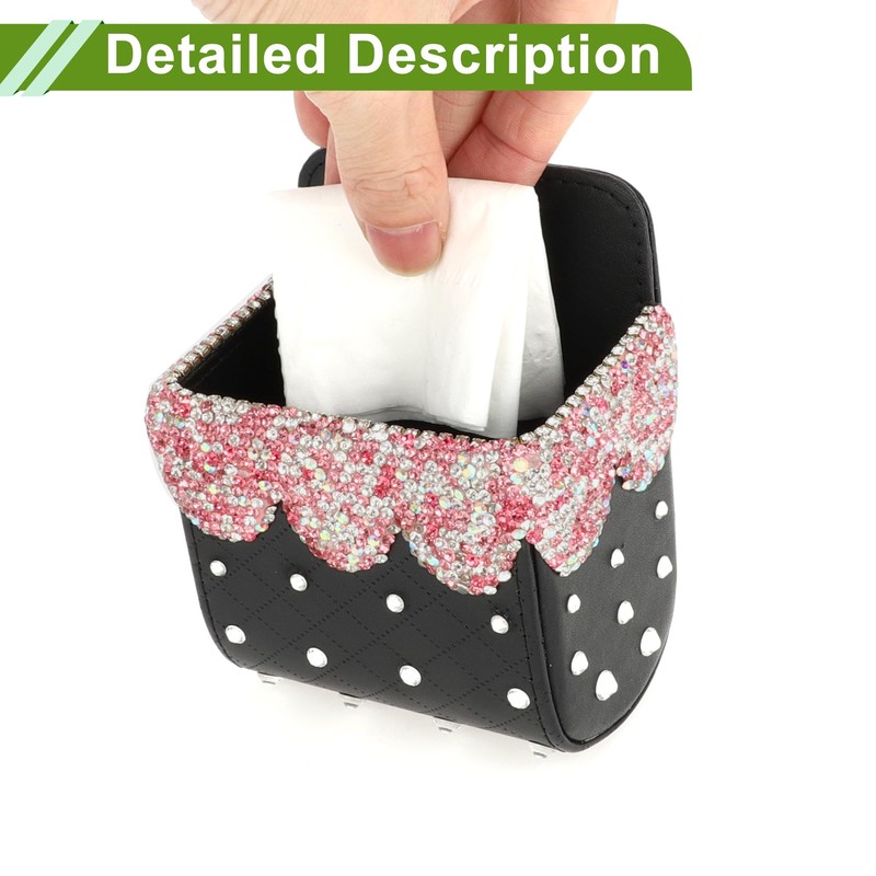 HOPESPANNER Universal 3.5" Length 2.4" Width 4.7" Height Car Trash