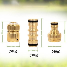 Conectores de Manguera de Jardín Brass Rust‑Resistant – Set 3/6 piezas Bebykilemi