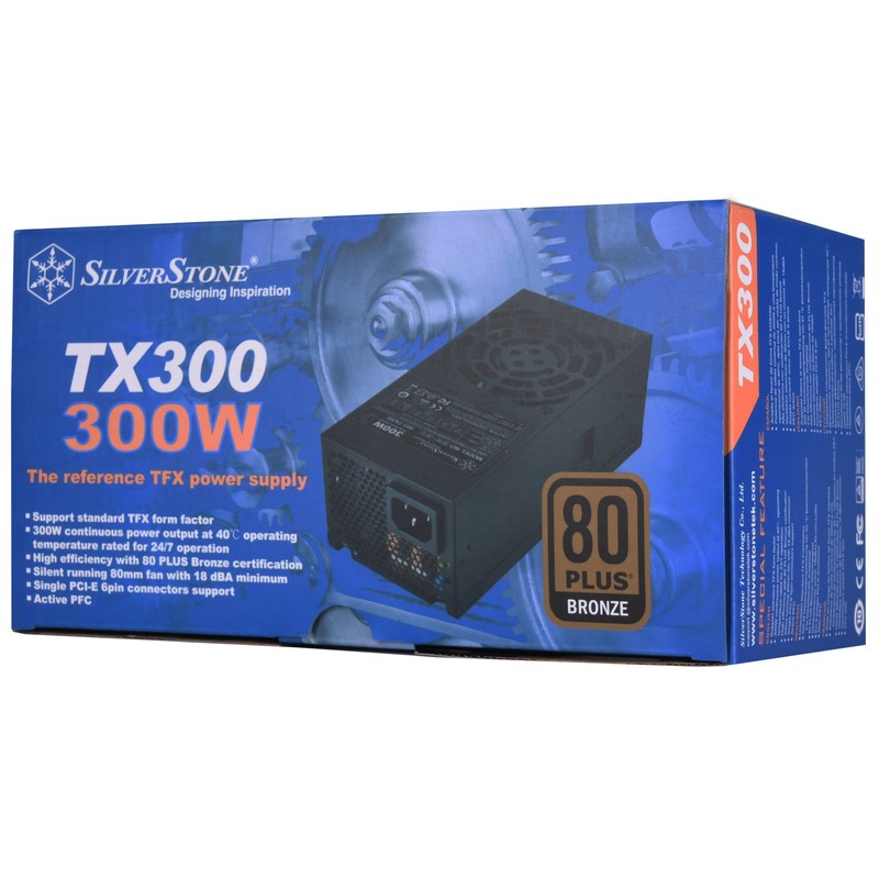 SilverStone Technology 300 Watt TFX Computer Power Supply with 80