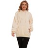 Icibgds Womens Basic Solid Hoodies Casual Oversized Pullover Sweatshirts 2024