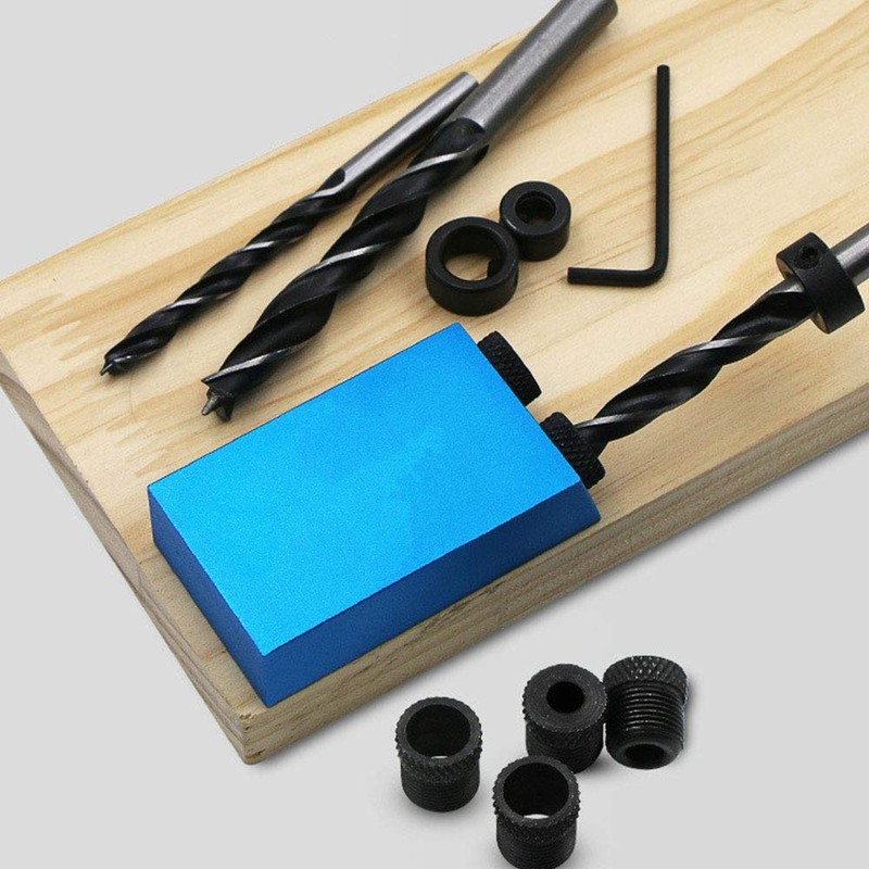 Pocket Hole Screw Jig Dowel Drill Carpenters Woodworking Guides,15 Degree