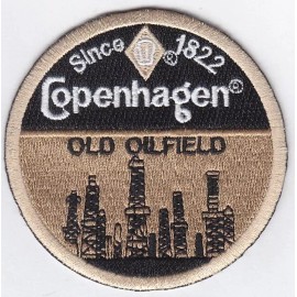 Unbranded Copenhagen Old Oilfield Embroidered Patches 3" Diameter  iron-on