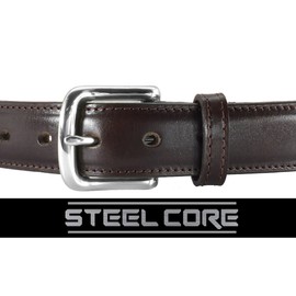 Daltech Force Dress Italian Leather Steel Core Gun Belt (Brown, 32) 1017DW-36