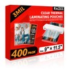 RAZCC Laminating Sheets, 400 Pack Clear Thermal Laminating Plastic Paper