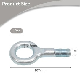 Car Towing Hook Towing Eye for Fiat Ducato Motorhome Bumper Hook Heavy Duty Short Tow Bar Bumper Ring Loop Car Accessories 1348135080 674417