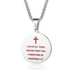 Rehoboth Baseball Jersey Number 14 Charms Cross Pendant Necklace for