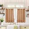 Lino Rosa Short Curtains for Windows Bedroom 2 Panels,Farm House
