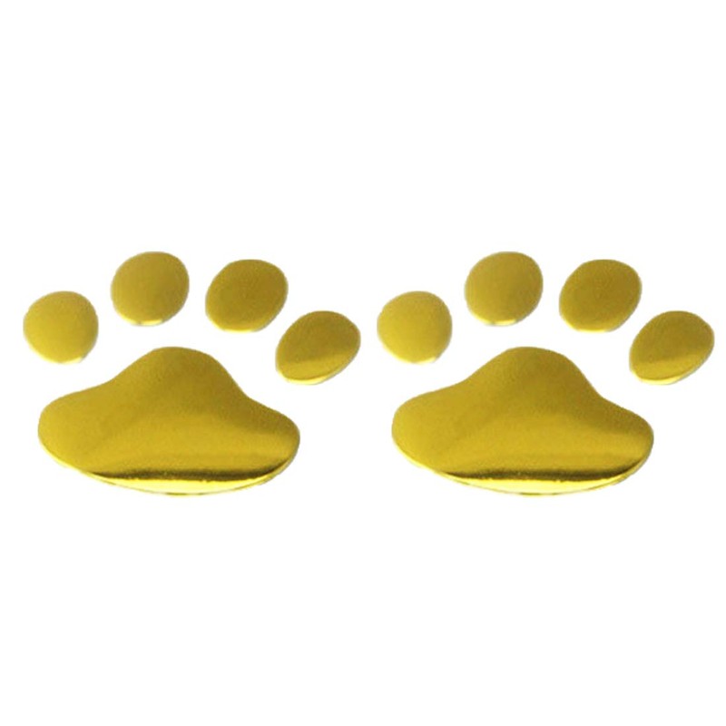 AVILMORE 3D 3D Paw Sticker Car Sticker Set of 2