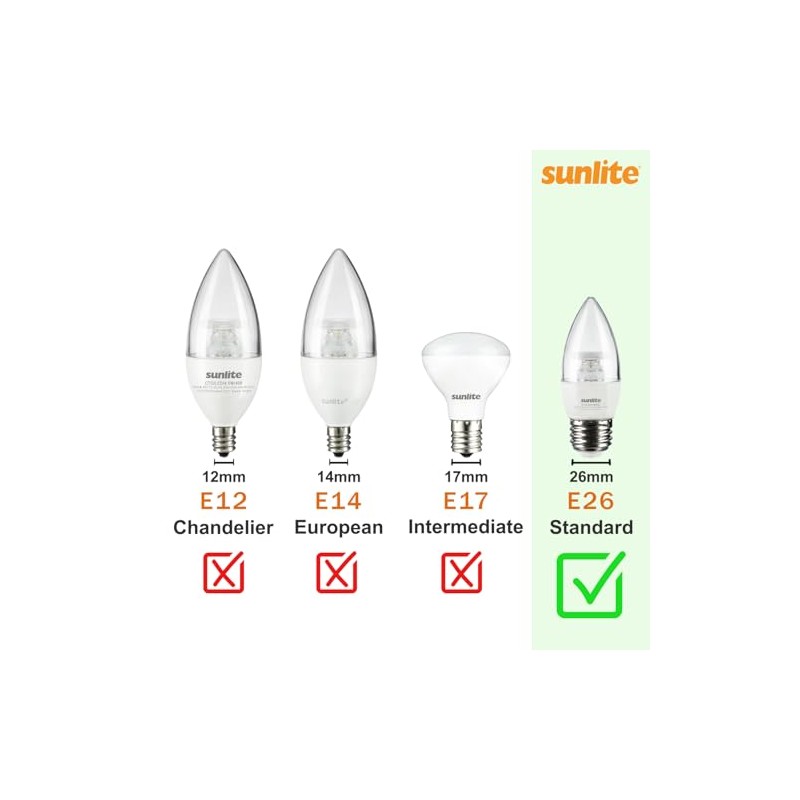 Sunlite AP15/30K Purion CFL T3 Spiral Light Bulb, 15 Watts