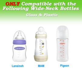 (9-PCs) Travel Bottle Caps Compatible with Lansinoh MAM Bottles, Storage Lids Replacement