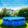 WBCBEC 6Pcs Solar Pool Cover Holder, Adjustable Solar Cover Straps