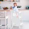 Wooden Toddler Tower for Learning,GAOMON Toddler Step Stool for Bathroom