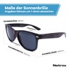 Sunglasses, Wood Effect, with Glasses Case UV400 Various Colours and