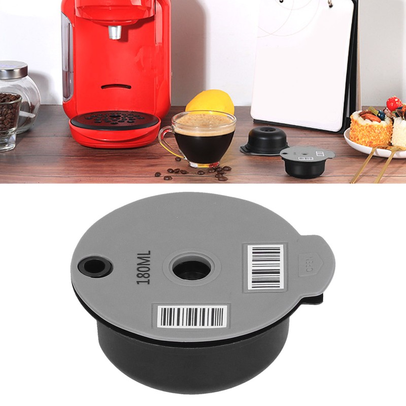 Reusable Coffee Capsule Cup Coffee Filter with Spoon Brush Home