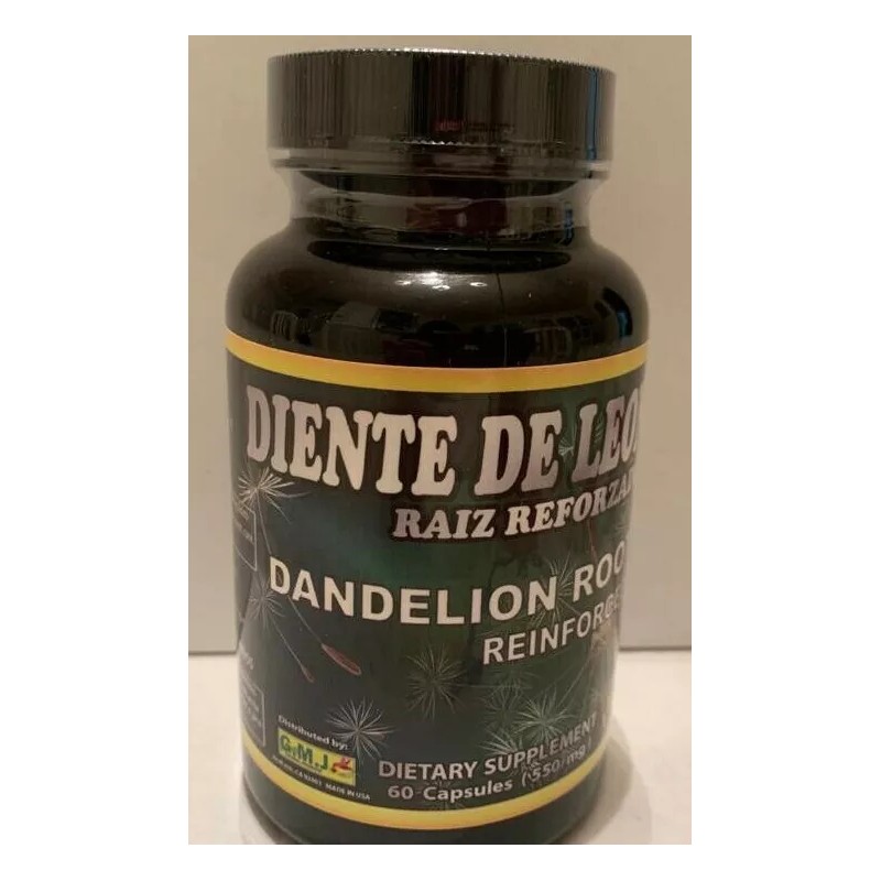 G.M.J New Dandelion Capsules Diente de Leon Raiz Reforzado Capsulas