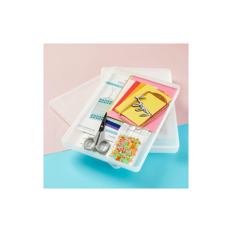 Spellbinders [ Stackable Large Set (2 Trays, 2 Lids) Craft