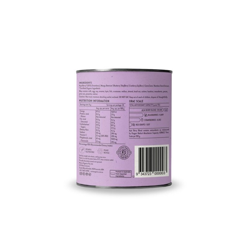 Nutra Naturals Acai Berry Blend 200g