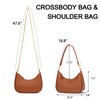 KKXIU Woven Shoulder Bag for Women Cute Hobo and Tote