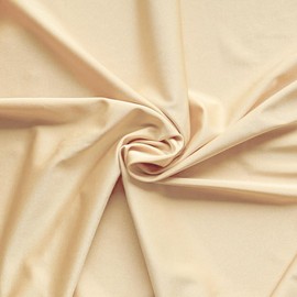 Nylon Spandex Fabric | 80% Nylon, 20% Spandex | Swimwear, Activewear Fabric | 4-Way Stretch | Sports, Dance, Yoga (Nude, 1 Yard)
