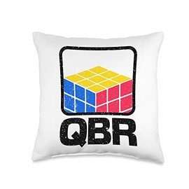 The Melting Cube - Competitive Speed Cubing Merch Competitive Puzzle Cuber 80's Retro Speed Cubing Hobby Throw Pillow, 16x16, Multicolor