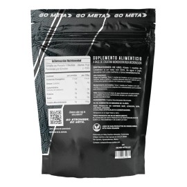 Creatina Monohidratada 500 G Meta Nutrition 100 porciones En Polvo De Alta Pureza Sin Sabor