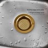 LASSHSWA Kitchen Sink Strainer Stainless Steel, Kitchen Sink Drain Strainer,