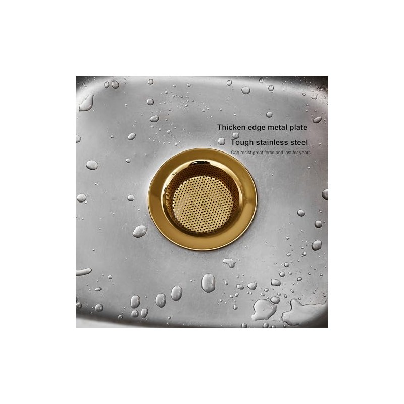 LASSHSWA Kitchen Sink Strainer Stainless Steel, Kitchen Sink Drain Strainer,