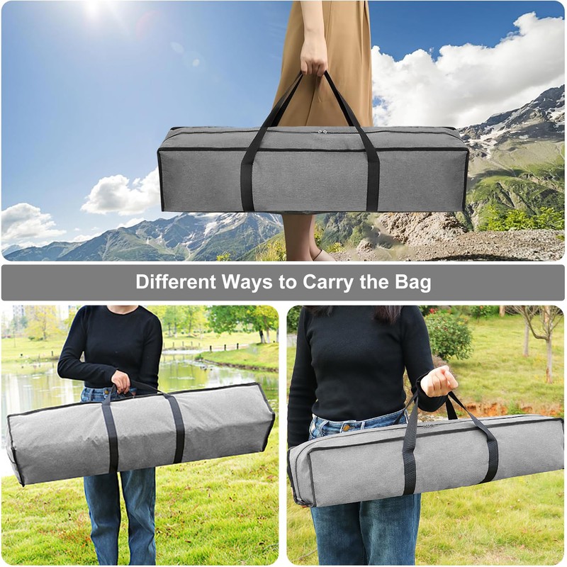 YeahBoom Light Stand Carry Bag, gray, Hard shell trolley with