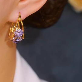 Lymphvity Earrings for Women Lymphatic Germanium Earrings Histone Lymphvity Acupuncture Earrings Lymphatic Drainage Earrings Cubic Zirconia Lymph Earrings for Women Jewelry, Medium, Zinc, No Gemstone