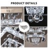 CXGLEAMING 11.8" Modern Crystal Chandelier LED Ceiling Light Fixture Suitable