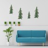 Kikone 4 PCS Metal Pine Wall Decoration Metal Pine Tree