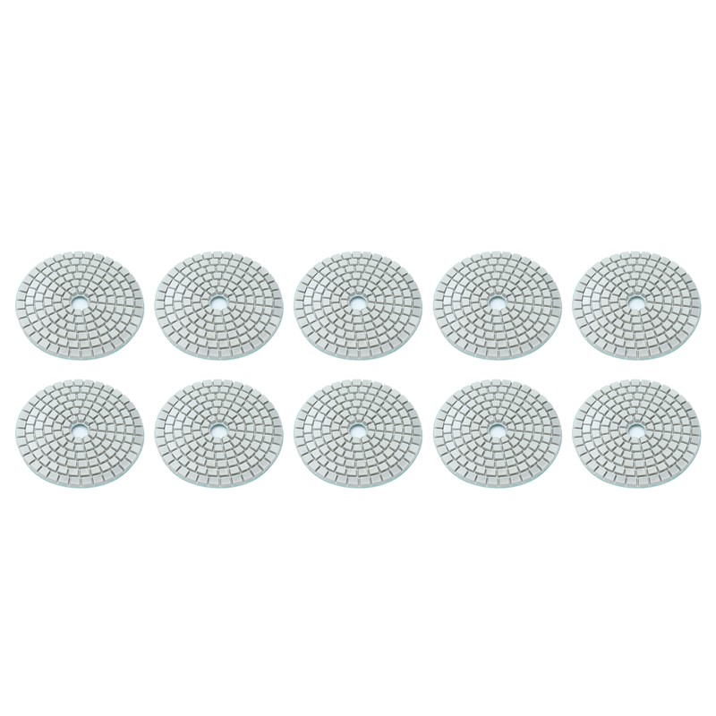 10Pcs 3in Diamond Wet Polishing Pad Soft Grinding Discs Polisher