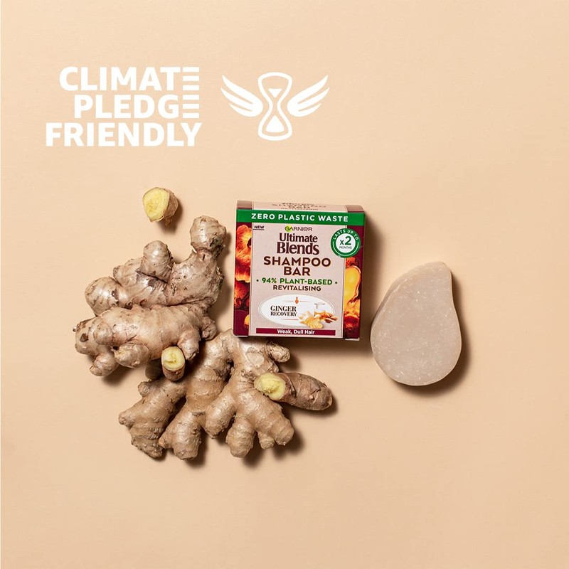 Garnier Ultimate Blends Ginger Recovery Revitalising Shampoo Bar Weak, Dull