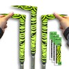 Alien Pros Neon Yellow Tiger Golf Grip Wrapping Tapes (3-Pack)