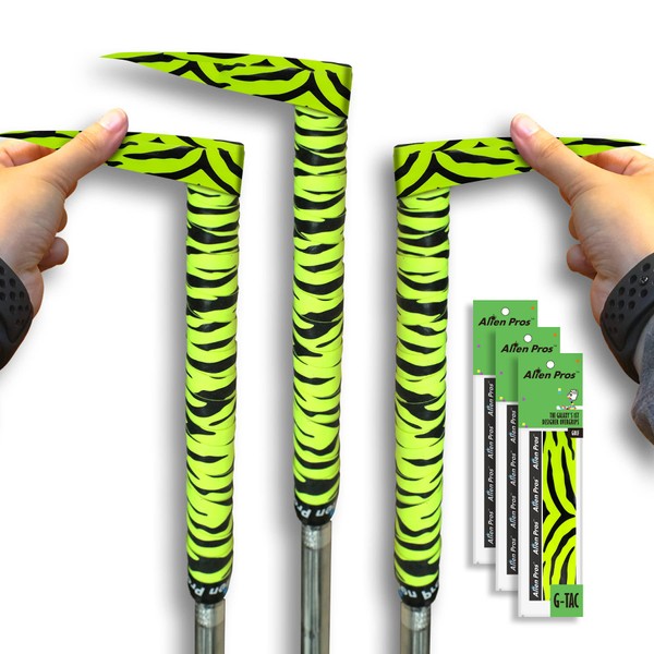 Alien Pros Neon Yellow Tiger Golf Grip Wrapping Tapes (3-Pack)