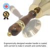 Traditional school library hand bell with wooden handle