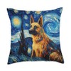 German Shepherd Art Starry Night Vincent Van Gogh Dog Pet