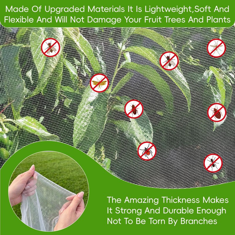 10' x 12' Large Fruit Tree Netting for Squirrels and