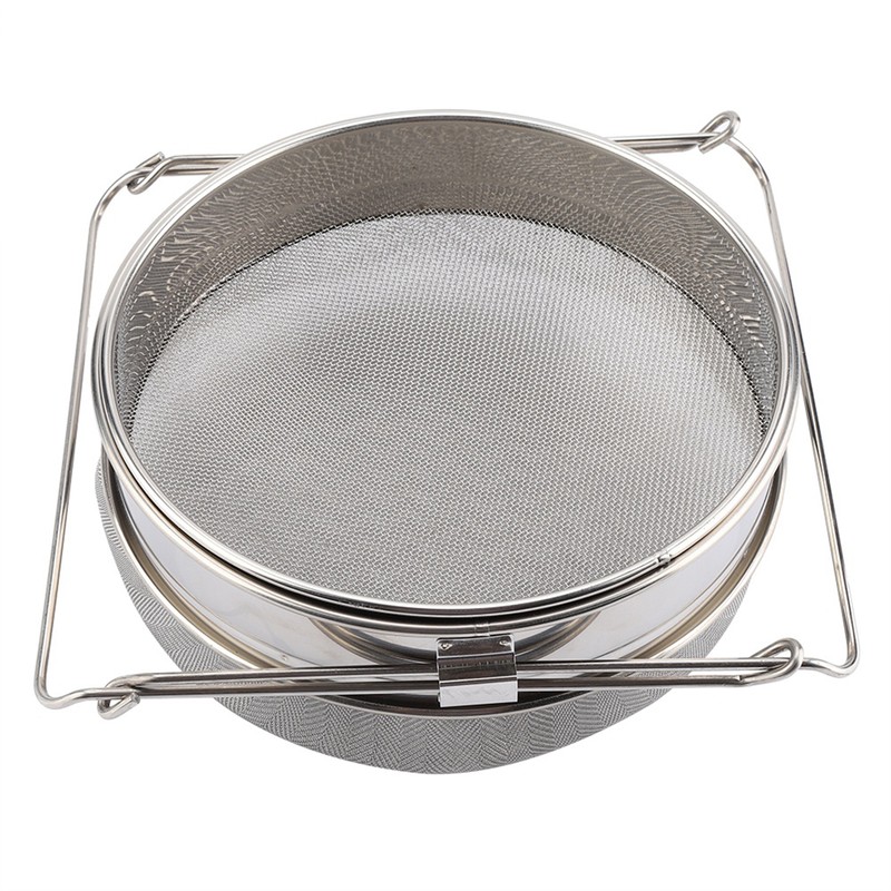 Big Stainless Steel Double Layer Honey Sieve / Strainer /