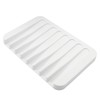 Coufce Self Draining Soap Holder Premium Silicone Soap Dish for