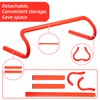 Lemecima 6 Pack Agility Speed Training Hurdles- 6" Detachable Agility