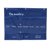 Elementary Weekly Calendar with Weather Pocket Learning Chart for Classroom