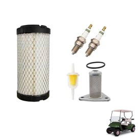 Golf Cart Tune Up Kit, EZGO Air Filter and Oil Filter Spark Plug for 2005-2009 TXT or 1996-Up ST 350 Gas Models