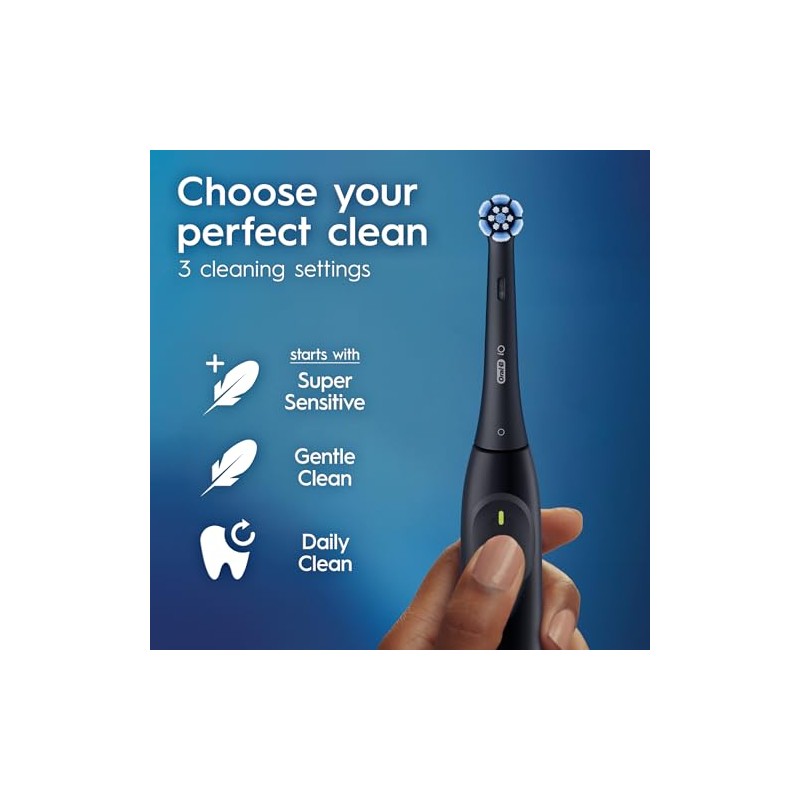 Oral-B Rechargeable Electric Toothbrush, iO2 Starter Kit, 3 Cleaning Modes,