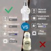 Light Socket to Plug Adapter,Convert E26 Light Socket to 2/3
