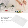 Circle Quilting Ruler Semicircle Durable Clear Acrylic Highly Accurate Wide