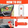 yimeizhiguang Emergency Car Window Breaker,2-in-1 Seat Belt Cutter and Window